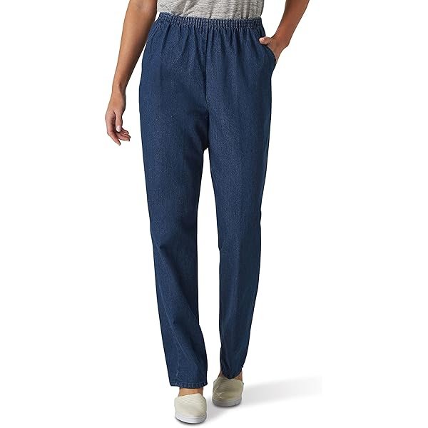 Women's Cotton Pull-on Pant with Elastic Waist