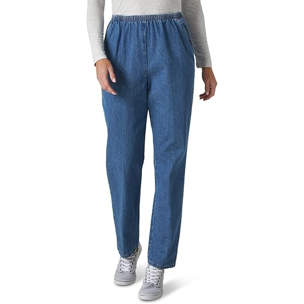 Women's Cotton Pull-on Pant with Elastic Waist